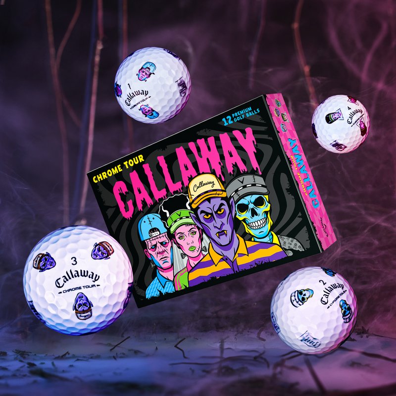 Callaway Chrome Tour Truvis golfové loptičky, Halloween