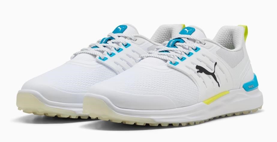 Puma Ignite Elevate 2 pánske golfové topánky, bílo/modré