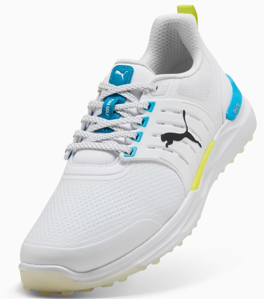 Puma Ignite Elevate 2 pánske golfové topánky, bílo/modré