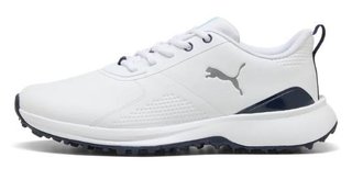 Puma Fusion Grip 6 Evo pánske golfové topánky, bielo/strieborné
