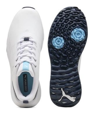 Puma Fusion Grip 6 Evo pánske golfové topánky, bielo/strieborné