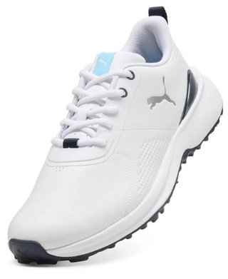 Puma Fusion Grip 6 Evo pánske golfové topánky, bielo/strieborné