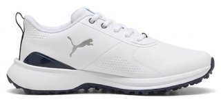 Puma Fusion Grip 6 Evo pánske golfové topánky, bielo/strieborné