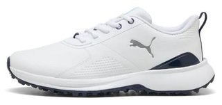 Puma Fusion Grip 6 Evo pánske golfové topánky, bielo/strieborné