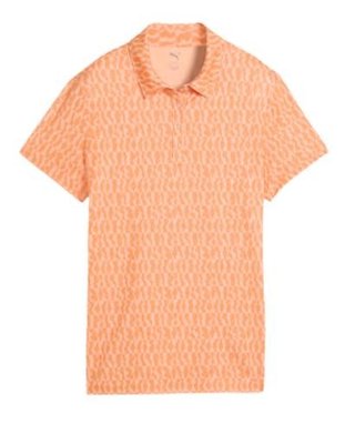 Puma Cloudspun Wavey dámske polo, melon glow