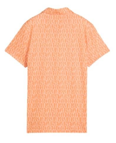 Puma Cloudspun Wavey dámske polo, melon glow