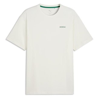 Puma 30904 pánske polo, warm white/green