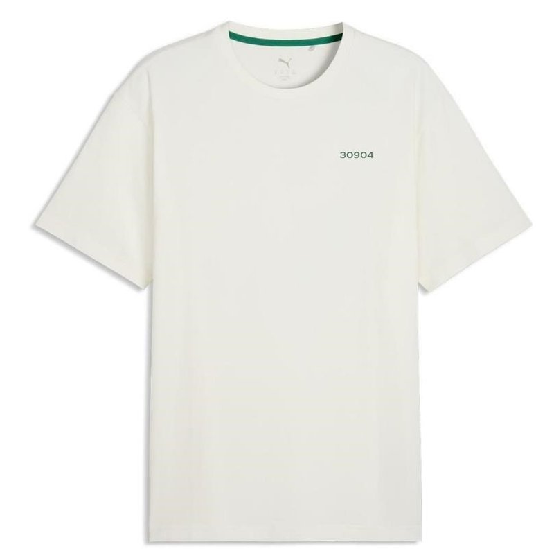 Puma 30904 pánske polo, warm white/green