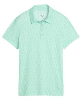 Puma Cloudspun Wavey dámske polo, mint jelly