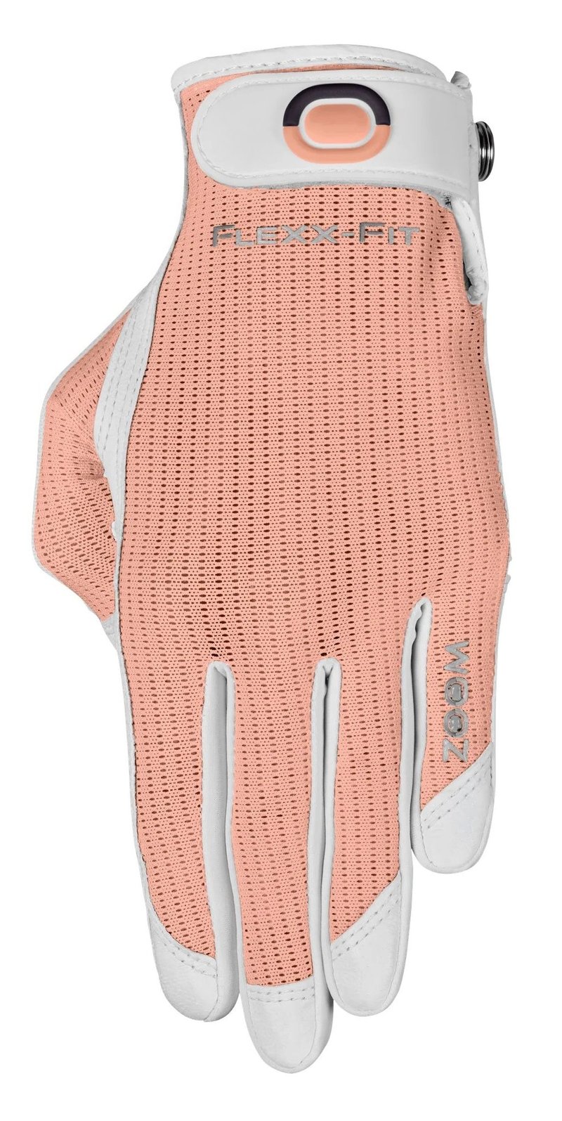 Zoom Zoom Sun Style Powernet dámska golfová rukavica, bielo/oranžová