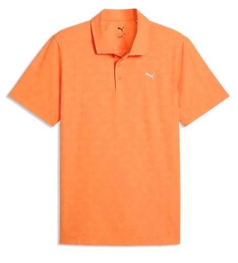 Puma Mattr Deco Jacquard pánske polo, melon glow