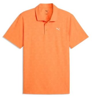 Puma Mattr Deco Jacquard pánske polo, melon glow