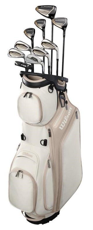 Wilson Aurora dámska golfová sada (grafit), pravá + stand bag