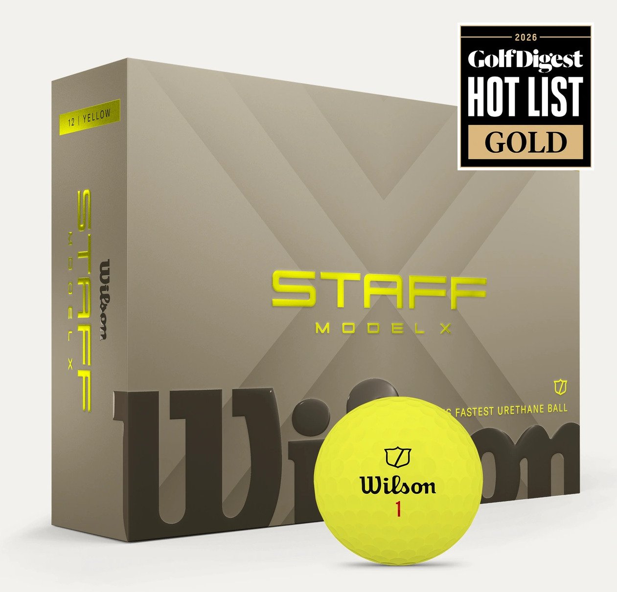 Wilson Staff Model X golfové loptičky, žlté