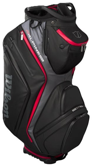 Wilson Alpine Dry cart bag, čierno/šedo/červený