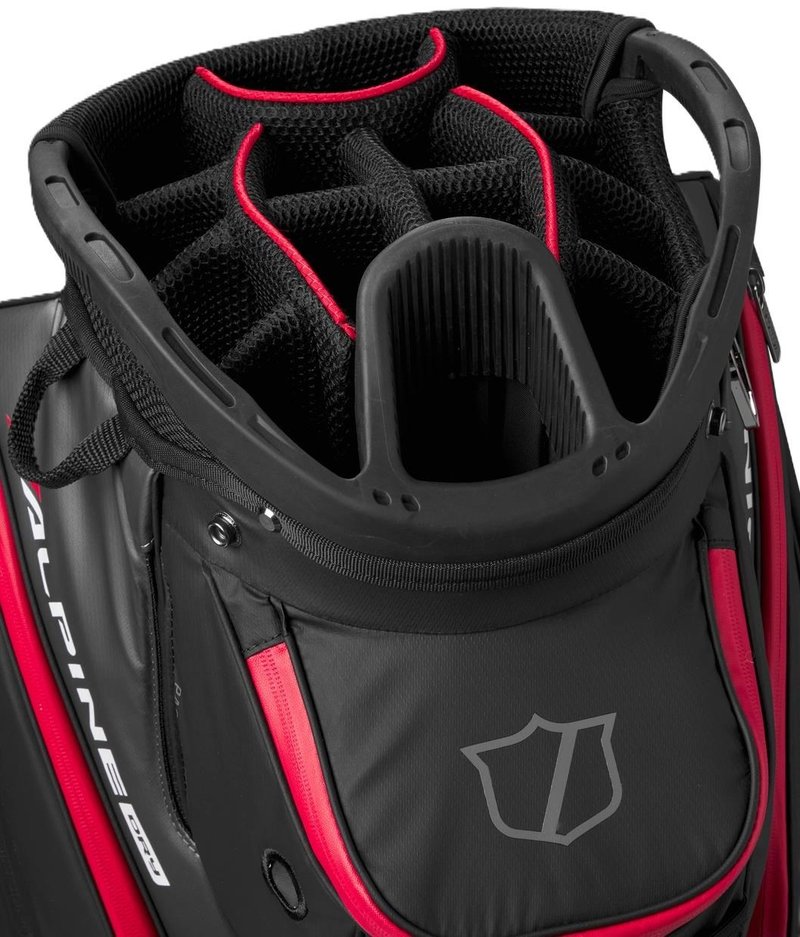 Wilson Alpine Dry cart bag, čierno/šedo/červený