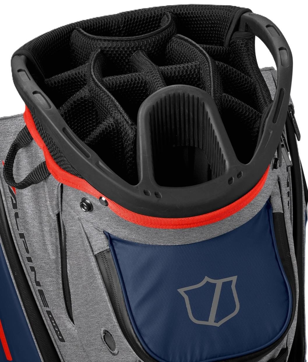 Wilson Alpine Dry cart bag, sivá/navy/červená