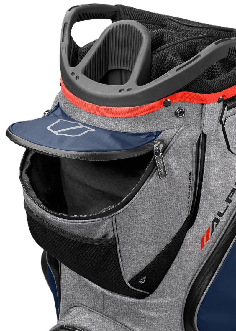 Wilson Alpine Dry cart bag, sivá/navy/červená
