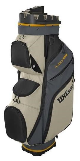 Wilson I-Lock Dry cart bag, šedo/khaki/oranžový