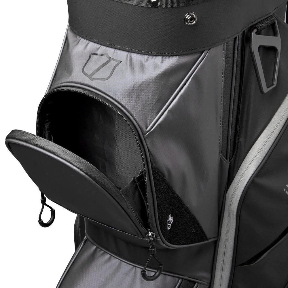 Wilson I-Lock Dry cart bag, šedo/khaki/oranžový