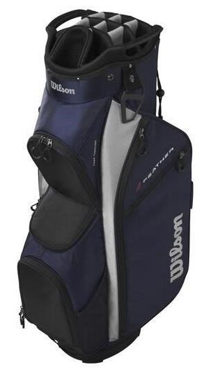 Wilson Feather cart bag, navy/silver
