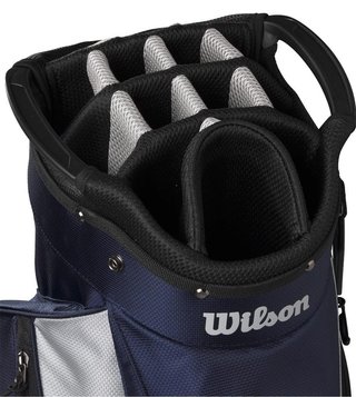 Wilson Feather cart bag, navy/silver