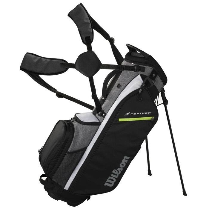 Wilson Feather stand bag, čierno/šedo/biely