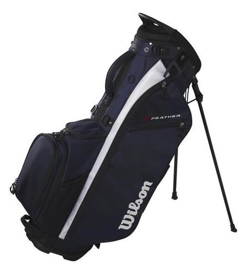 Wilson Feather stand bag, tmavomodrá/biela