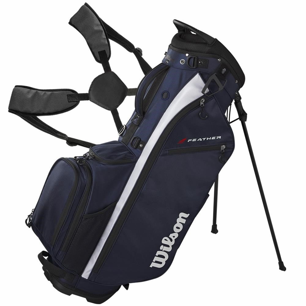 Wilson Feather stand bag, tmavomodrá/biela