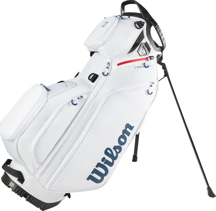 Wilson Talus 5 stand bag, biela/červená/modrá