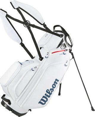 Wilson Talus 5 stand bag, biela/červená/modrá