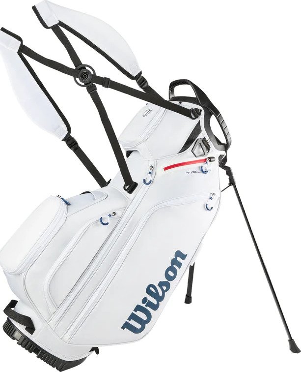 Wilson Talus 5 stand bag, biela/červená/modrá