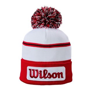 Wilson Tour Winter Beanie pánska zimná čiapka, bielo/červená