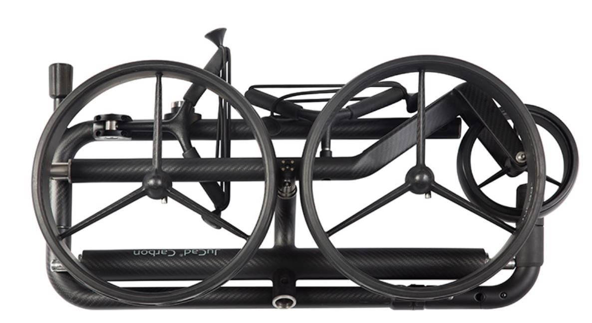 JuCad Carbon Travel Nero SV 3.0 elektrický vozík, čierny