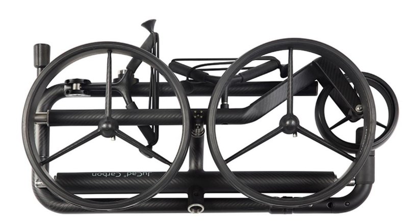 JuCad Carbon Travel Nero SV 3.0 elektrický vozík, čierny