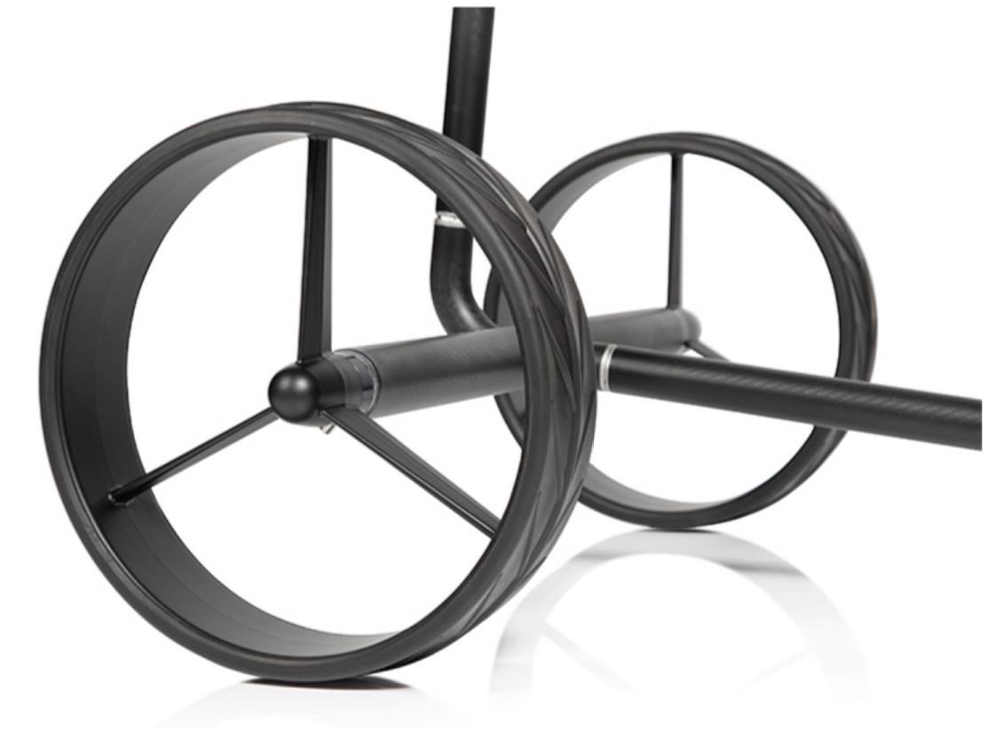 JuCad Carbon Travel Nero SV 3.0 elektrický vozík, čierny