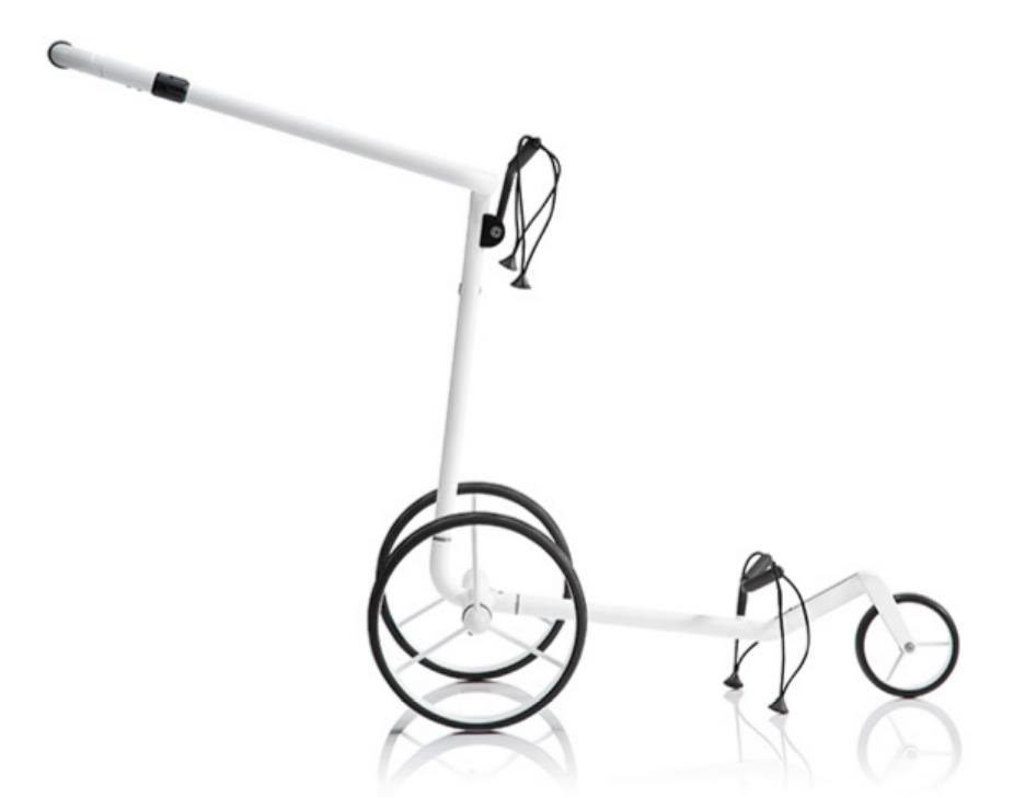 JuCad Carbon Travel Bianco SV 3.0 elektrický vozík, biela