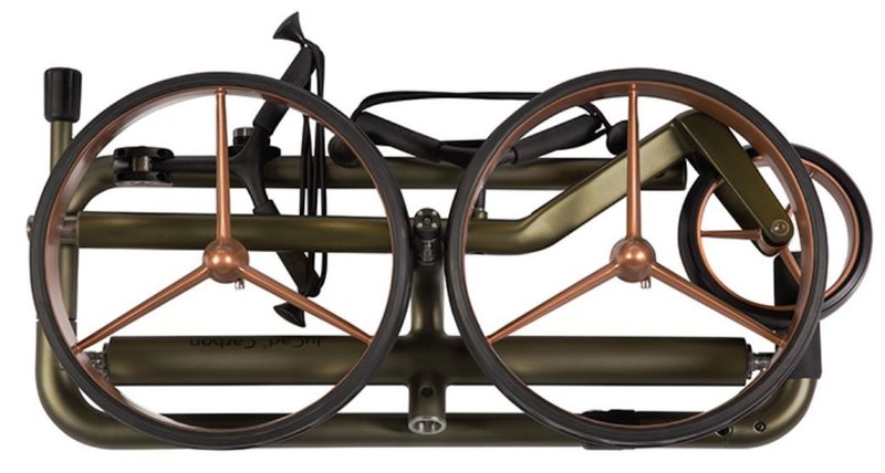 JuCad Carbon Travel Verde Rosé 3.0 elektrický vozík, ružový