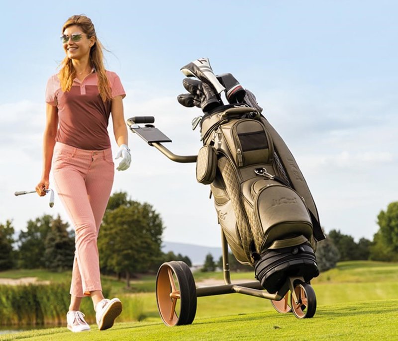 JuCad Carbon Travel Verde Rosé 3.0 elektrický vozík, ružový