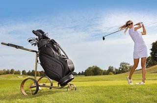JuCad Carbon Travel Verde Rosé 3.0 elektrický vozík, ružový