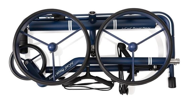 JuCad Carbon Travel Royal Navy 3.0 elektrický vozík, modrá