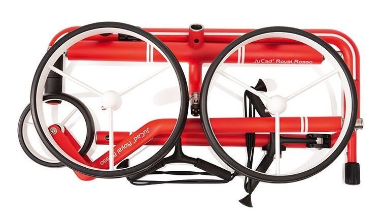 JuCad Carbon Travel Royal Rosso 3.0 elektrický vozík, červená