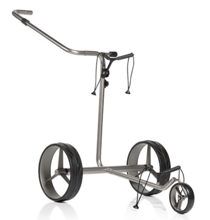 JuCad drive Stainless Steel 3.0 elektrický vozík, strieborný