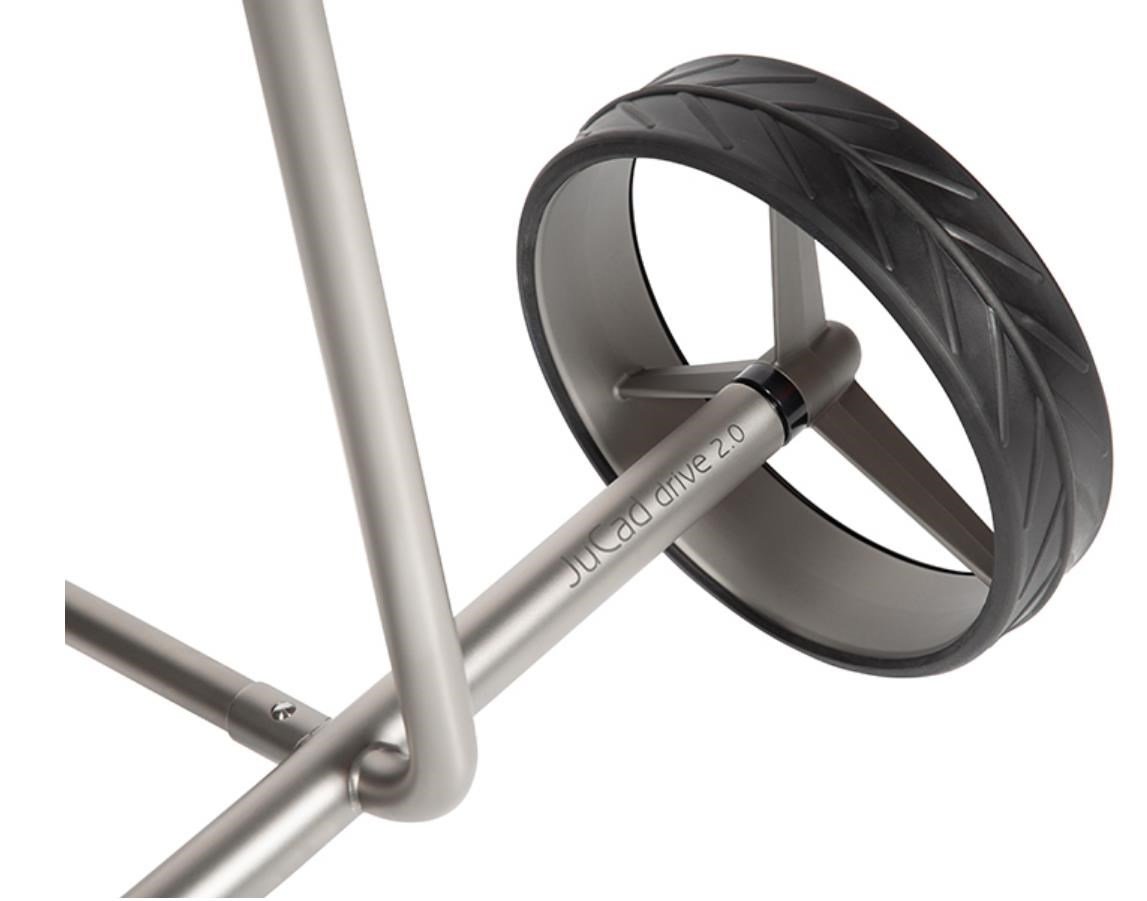 JuCad drive Stainless Steel 3.0 elektrický vozík, strieborný