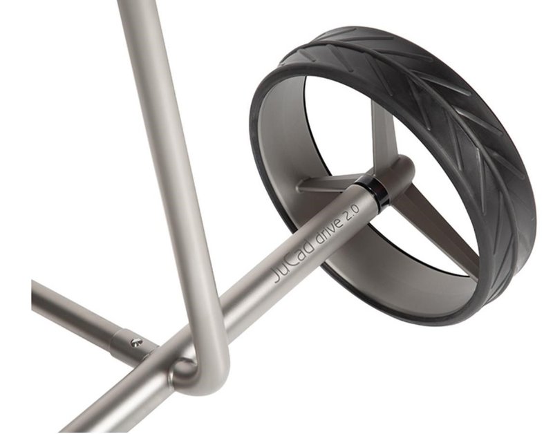 JuCad drive Stainless Steel 3.0 elektrický vozík, strieborný