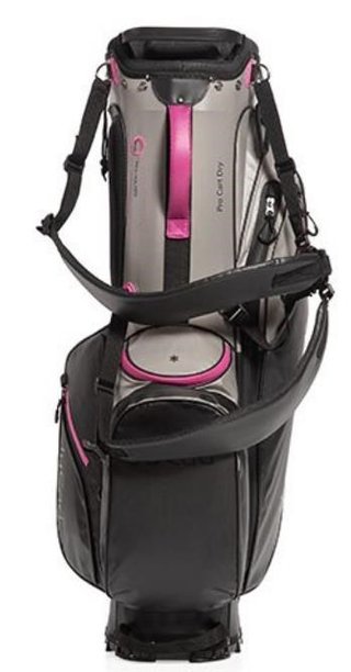 JuCad Bag 3in1 Pro Dry cart bag, čierna/sivá/ružová