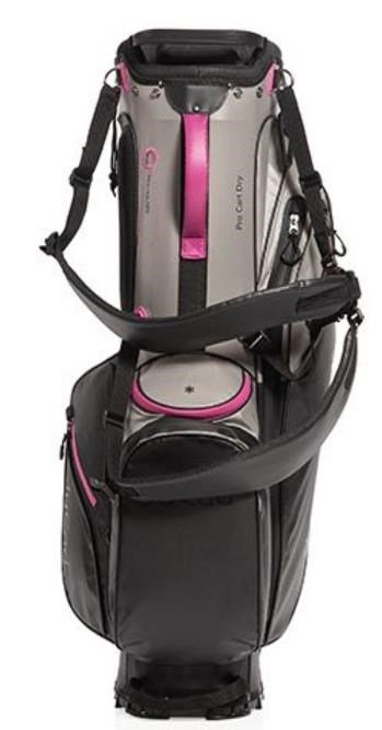 JuCad Bag 3in1 Pro Dry cart bag, čierna/sivá/ružová