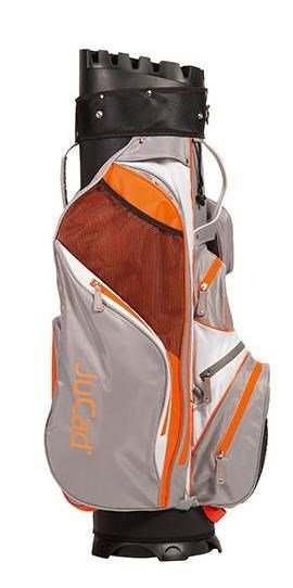 JuCad Manager Waterstop cart bag, svetlosivá/biela/oranžová