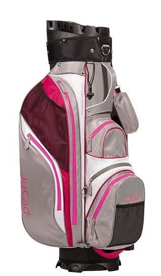 JuCad Manager Waterstop cart bag, svetlosivá/biela/ružová