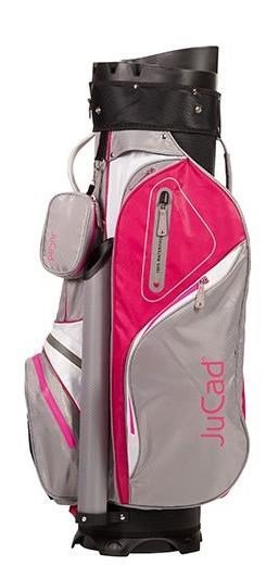 JuCad Manager Waterstop cart bag, svetlosivá/biela/ružová